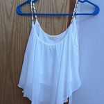 Poetry White Chiffon Women's Top Photo 0