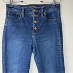 J.Crew  Mercantile Button Fly Jeans High-Rise Skinny Stretch Photo 1