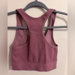 Free People Movement Crop Tank Top Size XS Mauve Ribbed Athletic Athleisure Pink Photo 1