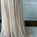 Anthropologie  BHLDN Avery Nude Blush Formal Dress Gown $250 16 Photo 7