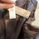 Banana Republic  Chocolate Leather Leggings Photo 2