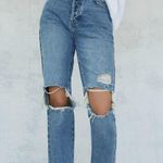 PacSun High Waisted Distressed Straight Leg Jeans Photo 0