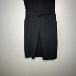 Libertine for Target Black Crepe Mini Dress Size 7 Crochet Collar Belted Photo 6