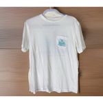 Vineyard Vines Men’s Small /Women’s M Graphic Lighthouse White Pocket Tee EUC Photo 2