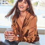 White House | Black Market NWT Soft Shirt with Adjustable Sleeves Photo 0