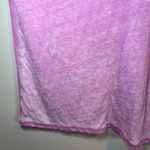 We The Free  Burn Out T-Shirt Pink Pocket Crew Neck Distressed Lightweight  Sz XS Photo 5