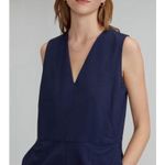 Everlane NWT The Structured Cotton Navy Business Casual Classic Pant Jumpsuit Photo 2