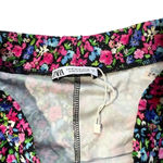 ZARA NWOT  Multi-Colored Floral Print Stirrup Leggings Photo 3