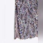 ZARA Metallic Multicolored Luxury Sequin High Waisted Skirt Scalloped Hem Sz S Photo 6