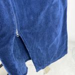 Alexander Del Rossa S/M blue zip front fleece robe house coat lounge grandma Size M Photo 4