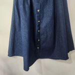 DenimMoves A Line Denim Button Down Skirt Blue Size L Photo 2