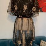 Matthew By JoEd Sophisticates Vintage Black Lace Net Union Made ILGWU Size 2/4 Photo 5