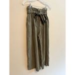 Anthropologie By  Blythe Wide-Leg Cropped Pants In Moss Green Size: 6 (Small) Photo 4
