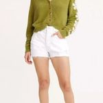 Levi's Premium 501 Original Fit High Rise Shorts Size 26 Everything's Fine White Photo 3