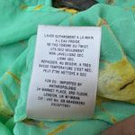 Leifsdottir‎ Anthropologie 100% Silk Green Bird Print Button Down Blouse Sz 6 Photo 7