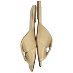 Theory Twisted Leather Sandal Slide Open Toe Beige Women Size 38 Photo 5