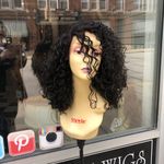 Black curly lacefront wig Photo 6