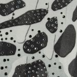 Jess & Jane Shirt Animal Print Cheetah Embellished White Black Small Petitie Size undefined Photo 5