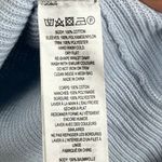 French Connection Caballo Sweater Women XS Blue Lace Arm Panel Boho Coquette Photo 6