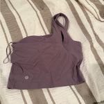 Lululemon  Ribbed Nulu Asymmetrical Yoga Tank Top in Purple Ash Photo 8