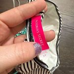 Victoria's Secret Victoria’s Secret Women’s Small Mint Striped Black Fringe Swim Top Photo 2