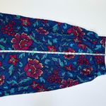 American Vintage Vintage Floral Boho Midi Skirt High Waisted Pleated Colorful Retro Cottagecore Photo 4