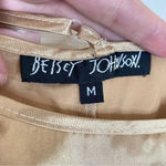 Betsey Johnson Vintage  Gold Satin Slip Size Medium 90s Photo 3