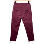 mother the shaker prep fray killing time maroon rose gold stripe trousers pants Red Size 24 Photo 2