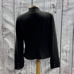 Dalia Charcoal Gray Muted Gold Speckled Buttoned Blazer Jacket Size 8 Photo 3