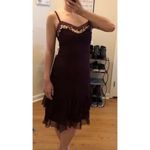 Esprit Vintage Y2K 90s Midi Silk Tiered Ruffle Dress Photo 1