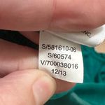 Athleta  | Blue Green Thin Stripe Quarter Zip Ruched Sleeve Performance Top, L Photo 6