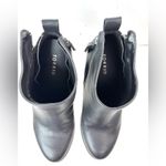 Torrid  11 Wide Double Zip Leather Moto Booties Black Heeled Boots Photo 3