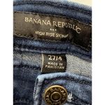 Banana Republic  Women's Jeans Skinny High Rise Frayed Hem Dark Blue Wash Sz 27/4 Photo 1