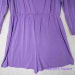 Eloquii New!  long bell sleeve purple romper, size‎ 18/20 Photo 3