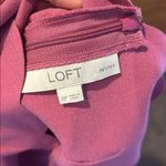Loft  dusty rose scalloped edge sheath dress Photo 5