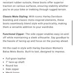 Harley Davidson WOMEN'S BALSA MOTO BOOTS - ROUND TOE Sz 7.5 ($169.99) Photo 13