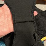 ZARA Black Knit Metallic Glitter Ruffle Flounce Bodysuit Size Medium 6096/003 Photo 14