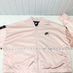 Nike woman’s crop jacket pink air track satin crop NikeAir sleeve pockets Size M Photo 8