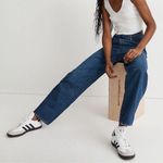 Madewell Baggy Straight Jeans Size 25 Dark Wash Blue Photo 11