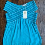Ramy Brook NWT  Charley Smocked Top Blue XS Photo 3