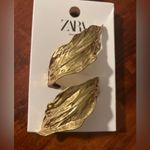 ZARA  GOLD LEAF Textured Cuff Bracelet Statement Piece Heavy Brand New Photo 1