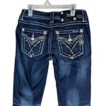 Miss Me Womens Size 26 Blue Jeans Mid Rise Skinny Contrast Stitching Casual Photo 5