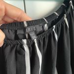 Iris  Off Shoulder Open Romper Maxi Dress Long Sleeve Womens 3X Black Striped Photo 5