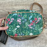 NWT HSN IMAN Global Chic Floral Print Crossbody Bag Green Photo 3