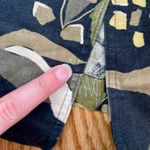 Rafaella Vintage Oversized Black Green Floral Ramie Blazer Womens 8 Photo 15