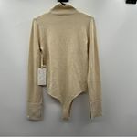 Athleta  x Alicia Keys Inner Strength Long Sleeve Gold‎ Metallic Bodysuit Size S Photo 4