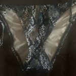 ⭐️Snake Print 2 Piece String Bikini M NWOT Blue Size M Photo 2