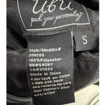 Ubu Reversible Parisian Opera Raincoat Small Black Red iridescent Pleated Hooded Photo 13