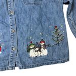 cj banks Vintage  Denim Christmas Button Down Shirt 2XL Photo 3