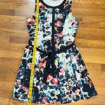 Mac+Jac Women’s Medium Abstract Bubble Color Button Sleeveless Knee Length Dress Black Photo 6